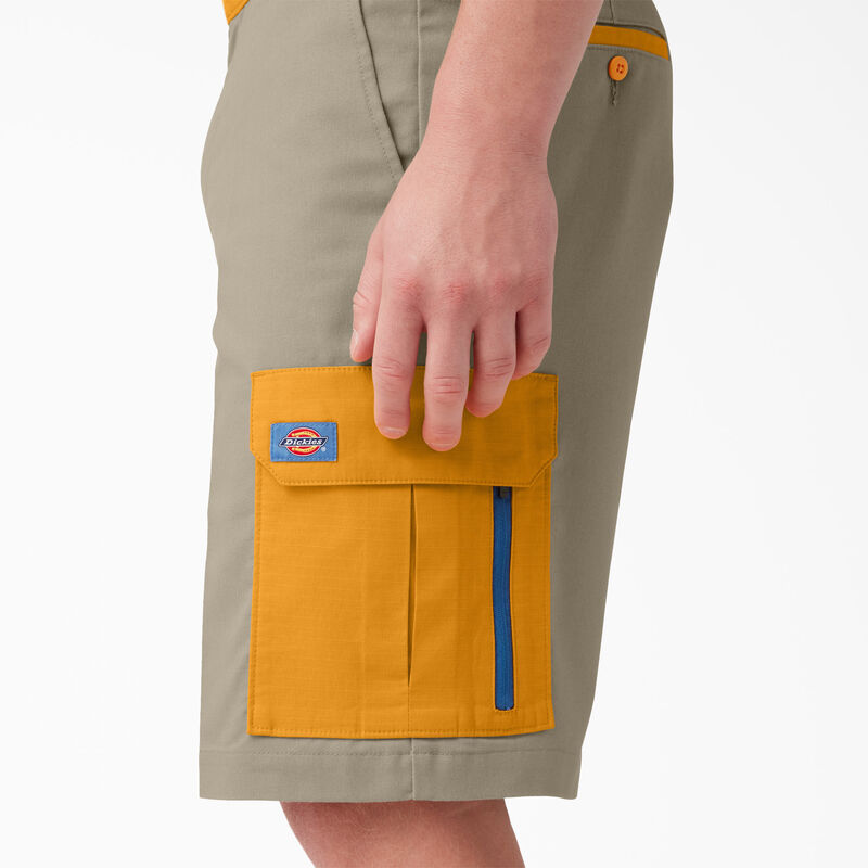 Dickies Mixed Media Relaxed Fit Cargo Shorts, 11