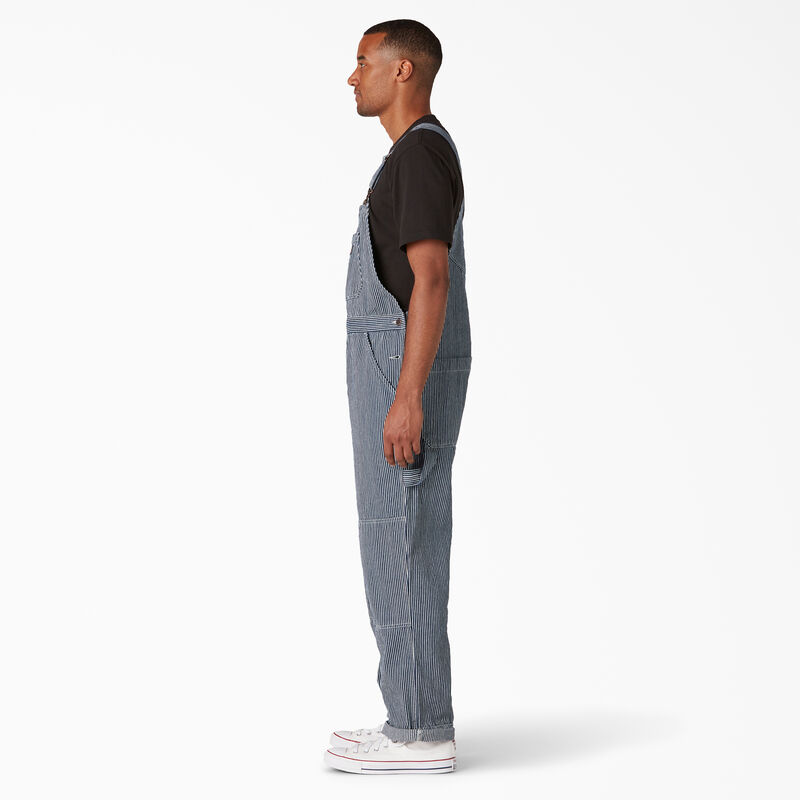 Dickies Rinsed Hickory Stripe Double Knee Bib Overalls Regular ID-vrJxJTbD