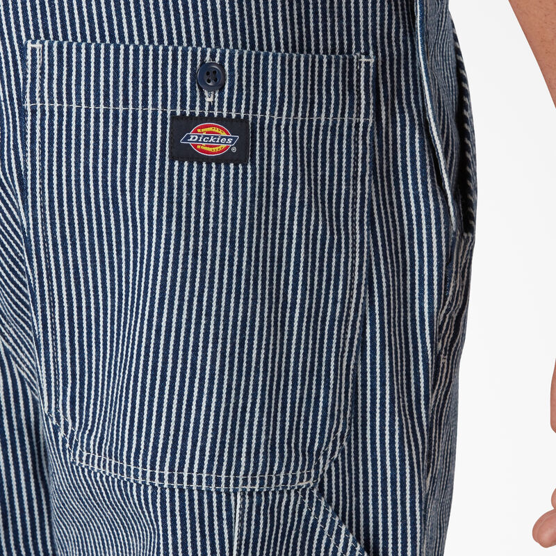 Dickies Rinsed Hickory Stripe Double Knee Bib Overalls Regular ID-vrJxJTbD