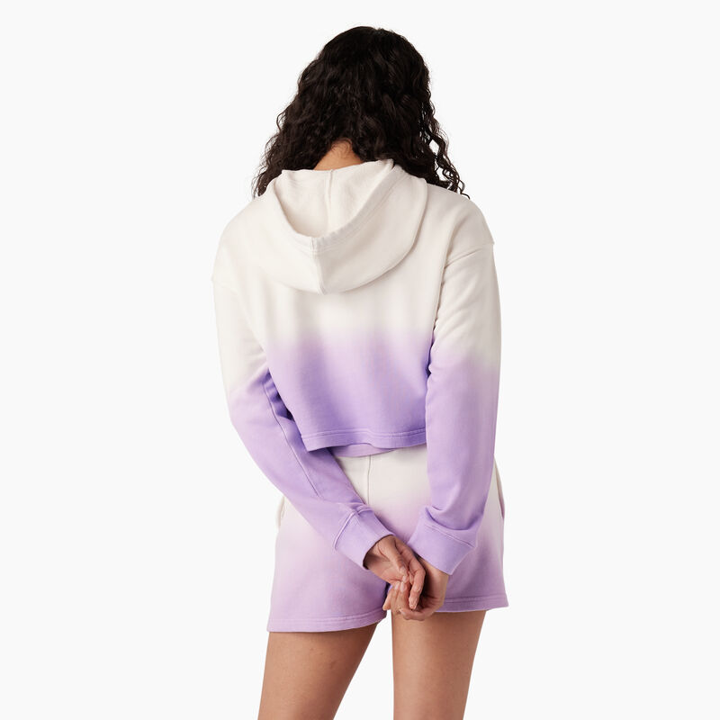 Dickies Cropped Ombre Hoodie Cloud/Purple Rose Dip Dye ID-wBE9ILvc