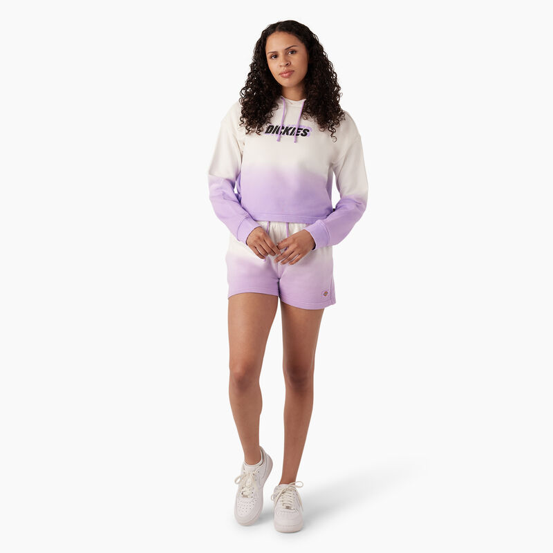 Dickies Cropped Ombre Hoodie Cloud/Purple Rose Dip Dye ID-wBE9ILvc