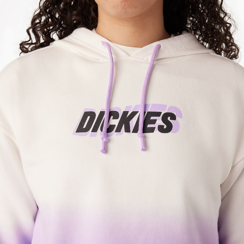 Dickies Cropped Ombre Hoodie Cloud/Purple Rose Dip Dye ID-wBE9ILvc