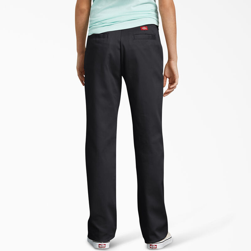 Dickies Girls' Slim Fit Pants, 4-20 Black ID-wDSOVsgv