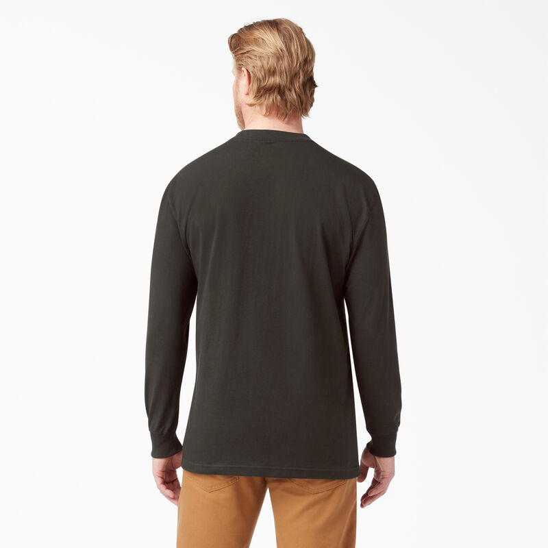 Dickies Heavyweight Long Sleeve Pocket T-Shirt Chocolate Brown ID-wIwchoEl