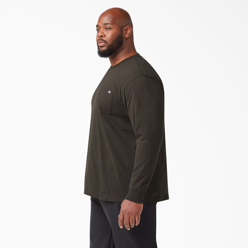 Dickies Heavyweight Long Sleeve Pocket T-Shirt Chocolate Brown ID-wIwchoEl