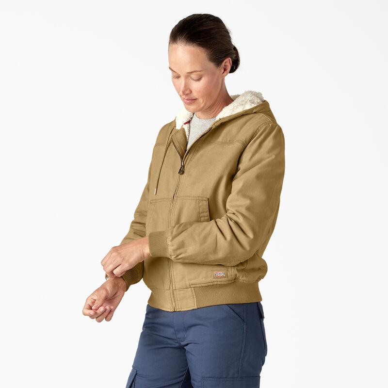 Dickies Fleece Lined Duck Canvas Jacket Rinsed Nubuck ID-wJkflccd