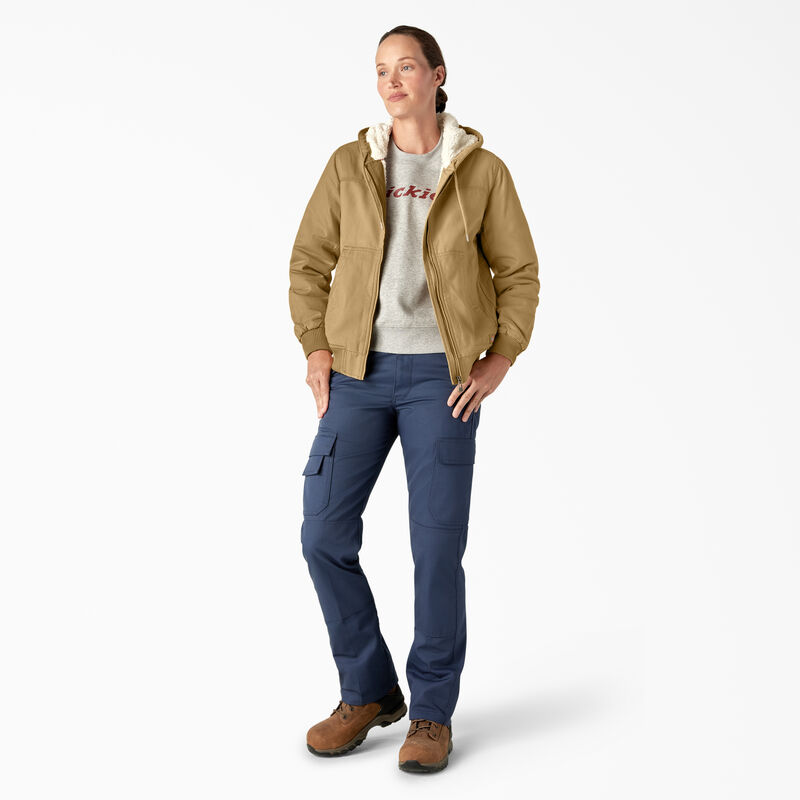 Dickies Fleece Lined Duck Canvas Jacket Rinsed Nubuck ID-wJkflccd