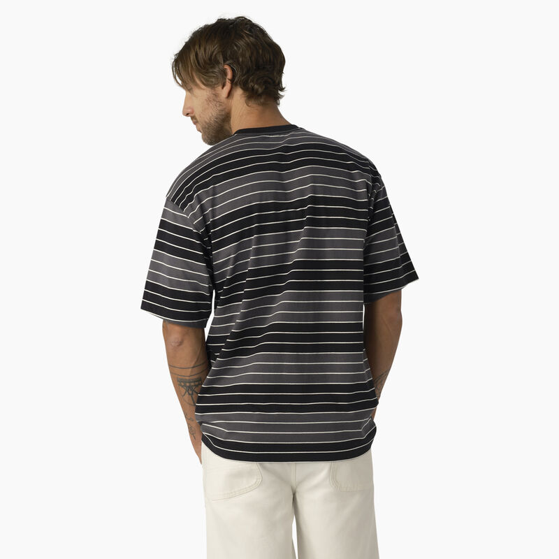 Dickies Relaxed Fit Striped Pocket T-Shirt Tonal Black/White Stripe ID-wQl9Xrso