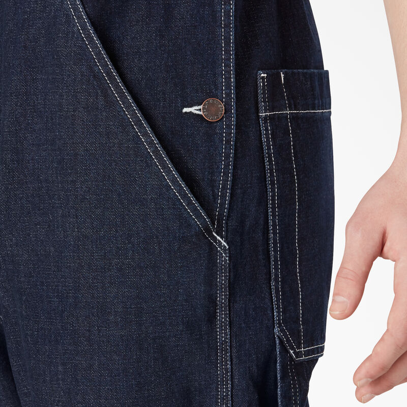 Dickies Rinsed Denim Double Knee Bib Overalls Regular ID-wVMOj13R