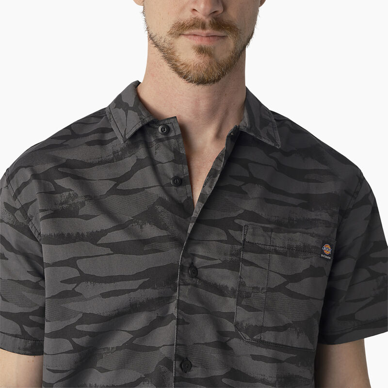 Dickies Skateboarding Cooling Relaxed Fit Shirt Black Tonal Concrete Camo ID-wZyW4Njl
