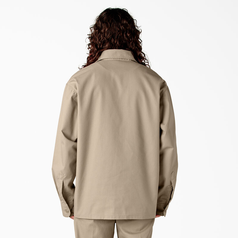 Dickies X Willy Chavarria Long Sleeve Work Shirt Desert Sand ID-wf0zl8Sj