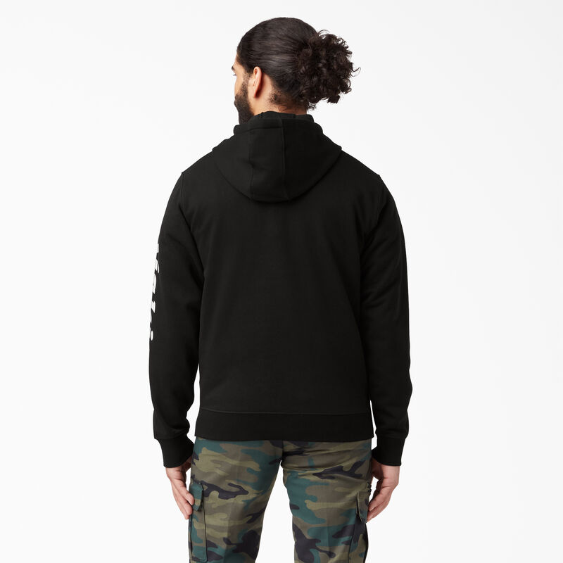 Dickies Logo Sleeve Fleece Hoodie Black ID-wnvYDmxM