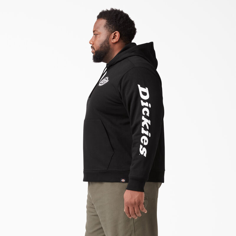 Dickies Logo Sleeve Fleece Hoodie Black ID-wnvYDmxM