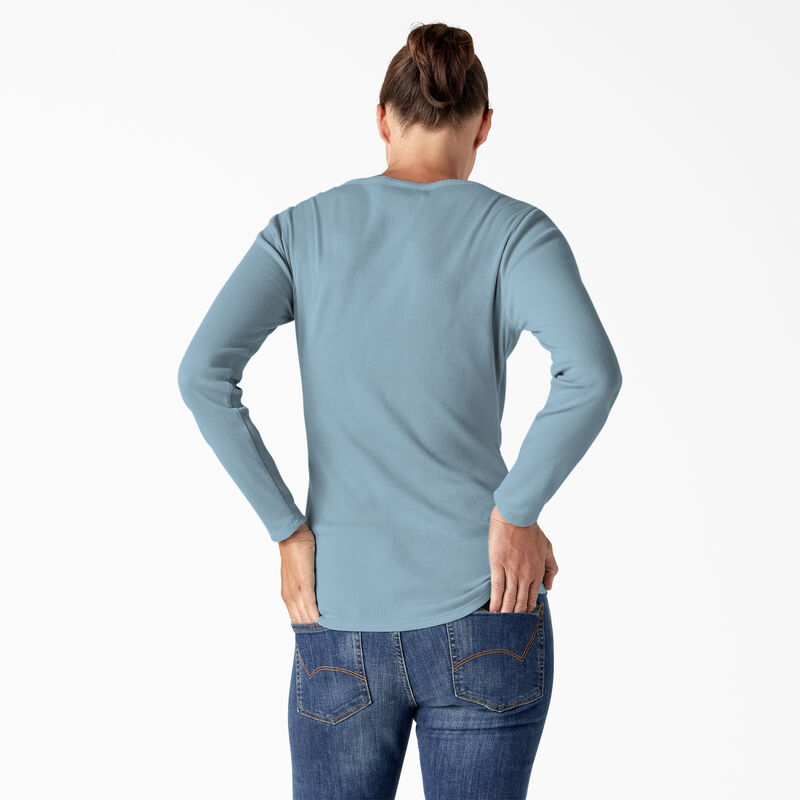 Dickies Henley Long Sleeve Shirt Clear Blue ID-x1Xv7eB7