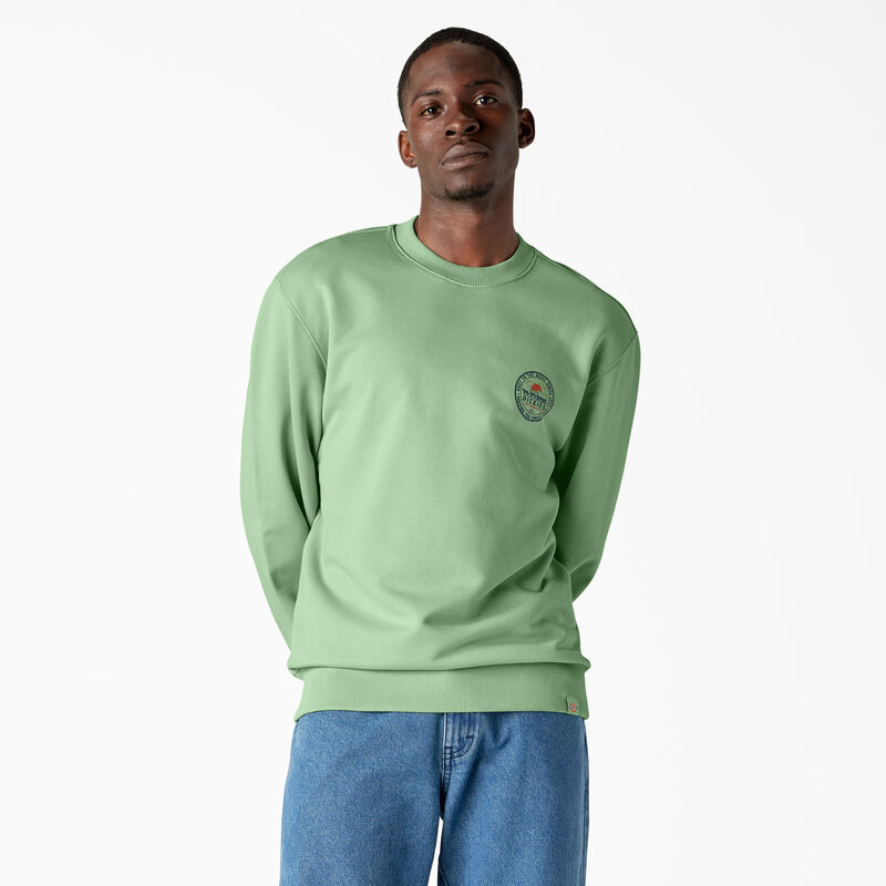 Dickies Greensburg Graphic Sweatshirt Quiet Green ID-x3z52FvE