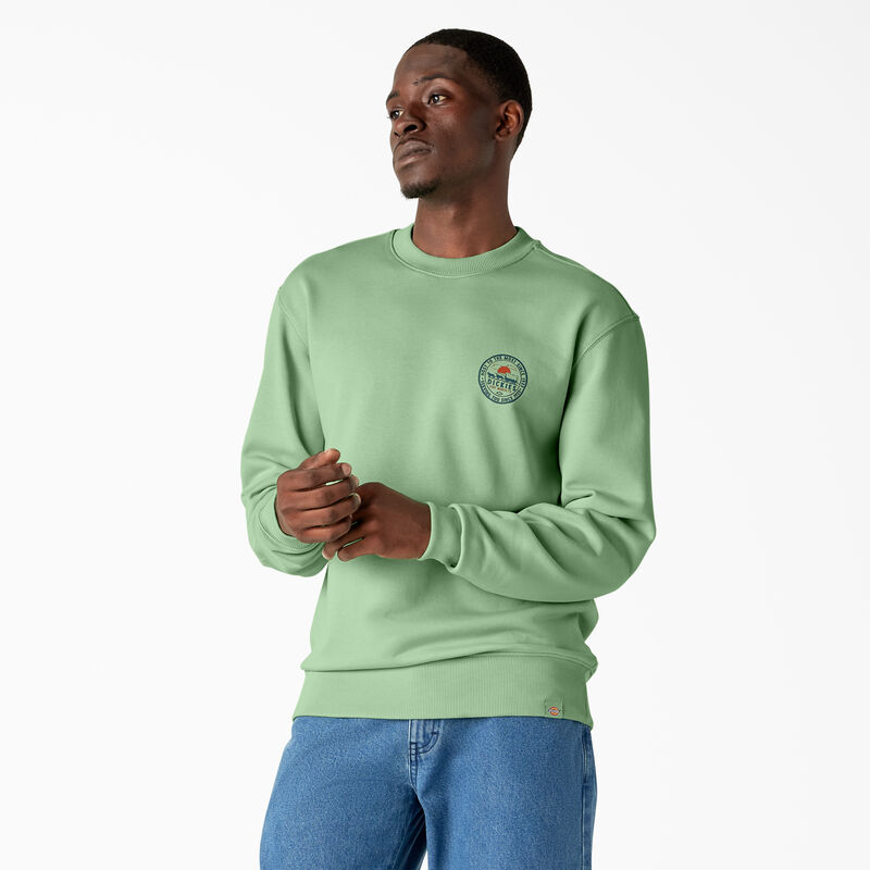 Dickies Greensburg Graphic Sweatshirt Quiet Green ID-x3z52FvE