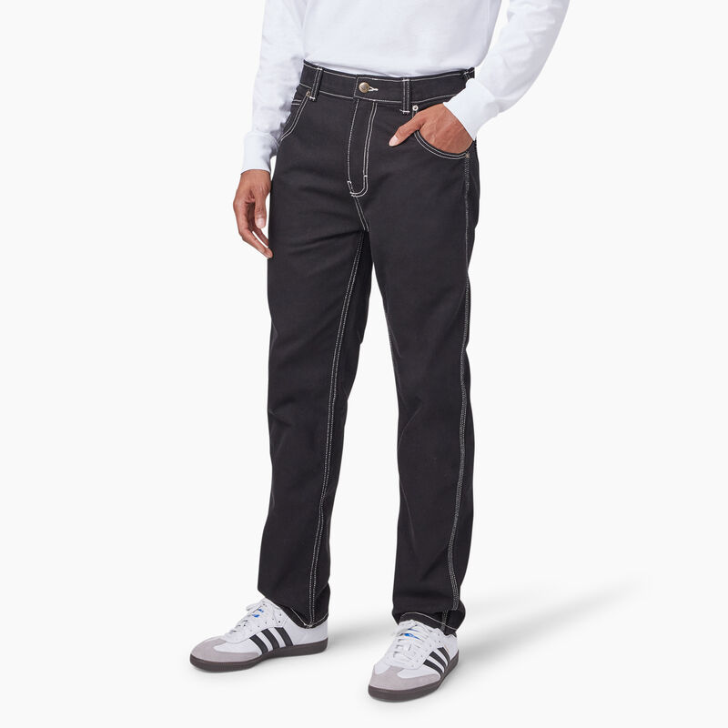 Dickies Houston Relaxed Fit Jeans Stonewashed Black ID-x9D0Oi9X