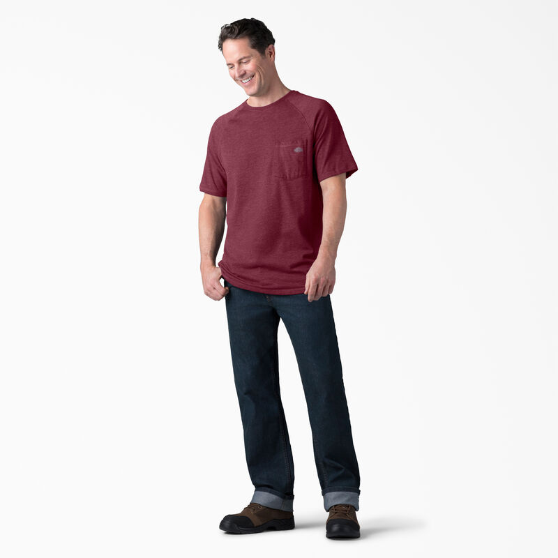 Dickies Cooling Short Sleeve Pocket T-Shirt Burgundy Heather ID-xF9OByuA