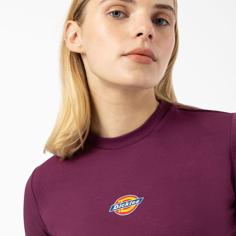 Dickies Maple Valley Logo Cropped T-Shirt Grape Wine ID-xO9wrvOX