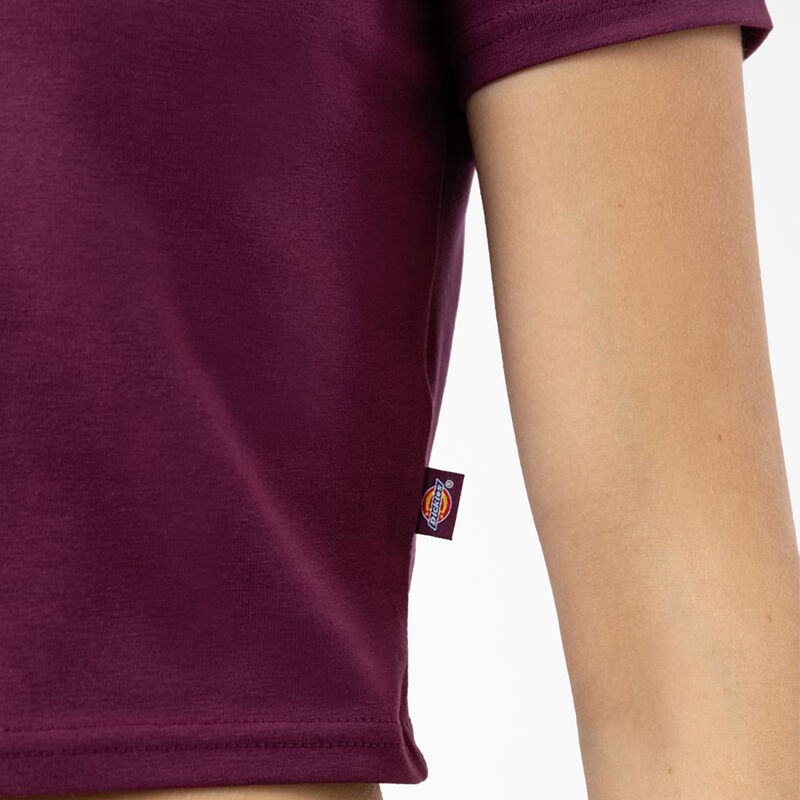 Dickies Maple Valley Logo Cropped T-Shirt Grape Wine ID-xO9wrvOX