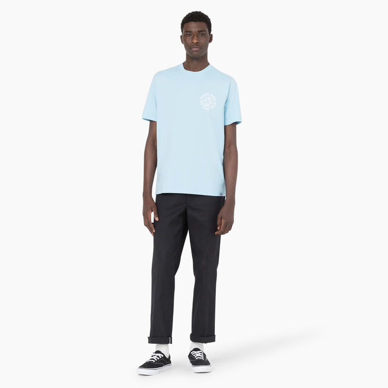 Dickies Bayside Gardens Short Sleeve T-Shirt Sky Blue ID-xRRK8lsy