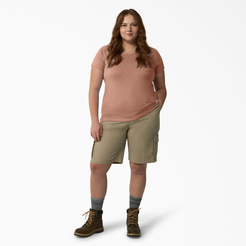 Dickies Plus Cooling Short Sleeve Pocket T-Shirt Cork Single Dye Heather ID-xRyG2k01