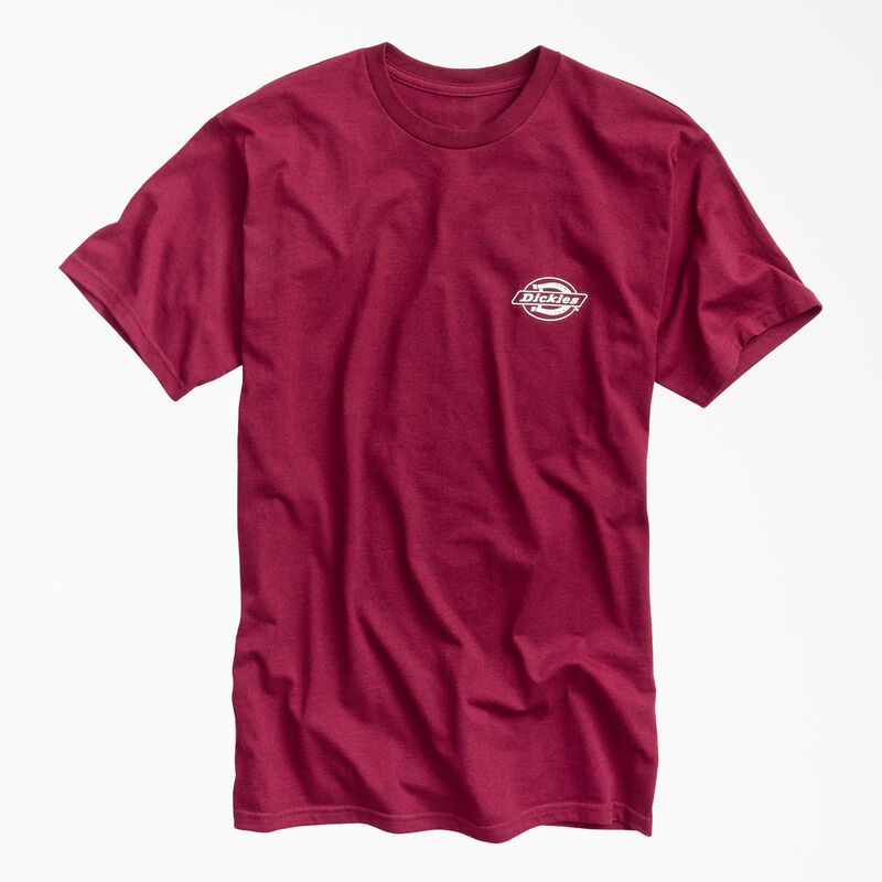Dickies Worldwide Workwear Graphic T-Shirt Burgundy ID-xSoy7Ta2