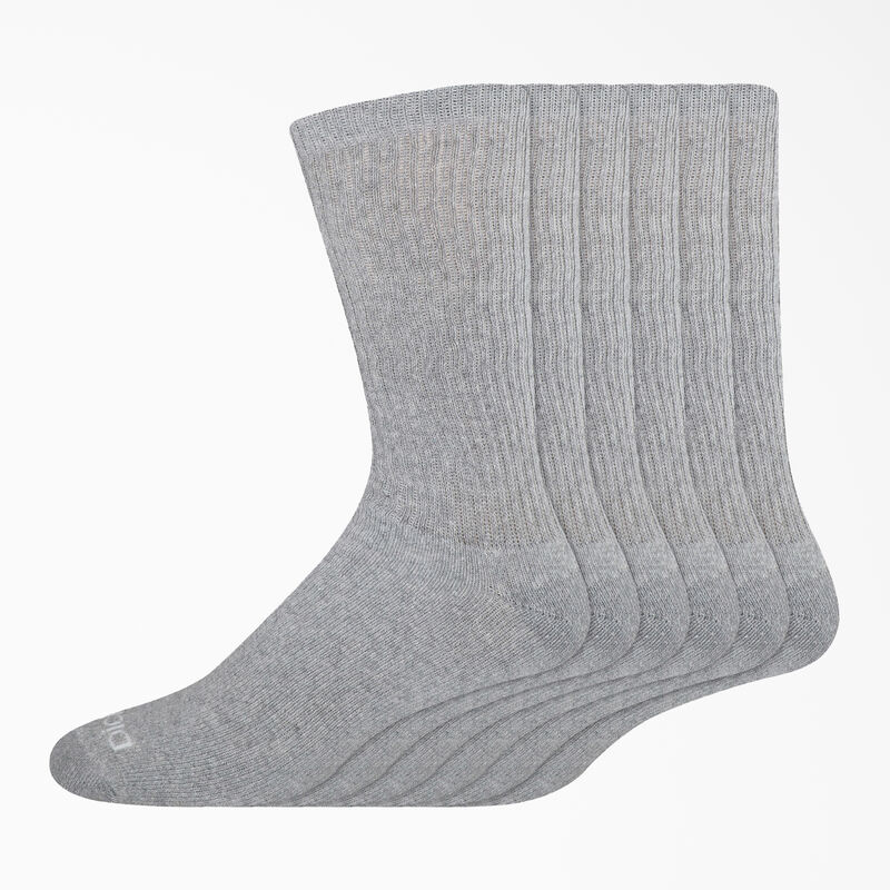 Dickies Work Crew Socks, Size 6-12, 6-Pack Gray ID-xTLWZPyG