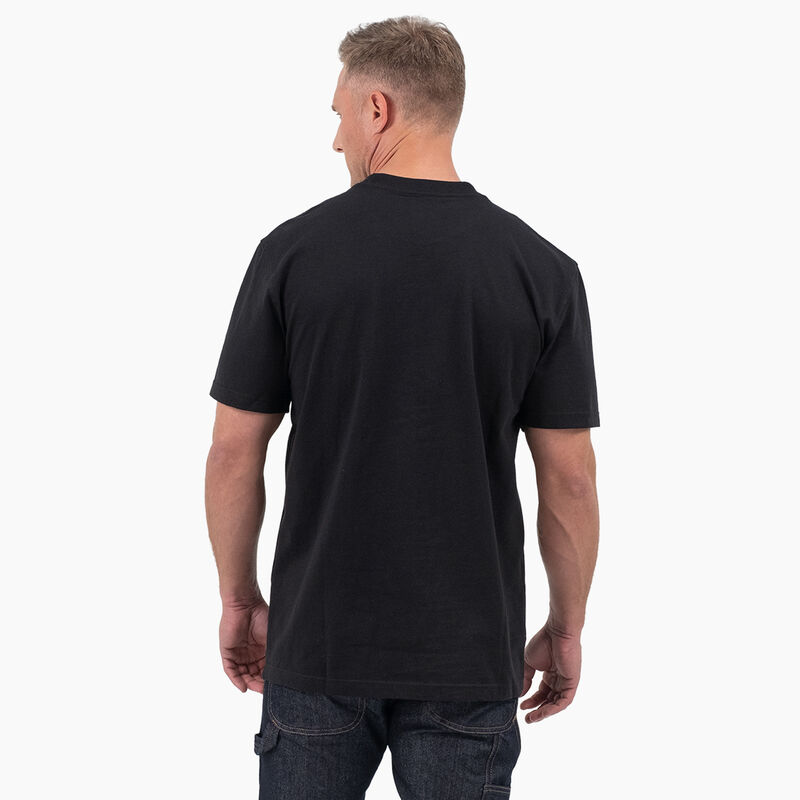 Dickies Short Sleeve Tri-Color Logo Graphic T-Shirt Black ID-xjzBtNvw