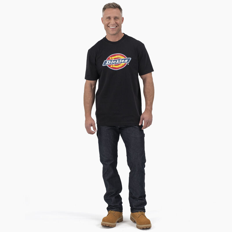 Dickies Short Sleeve Tri-Color Logo Graphic T-Shirt Black ID-xjzBtNvw