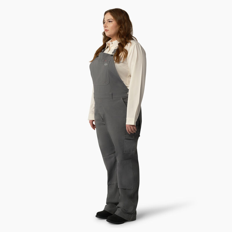 Dickies Plus Cooling Ripstop Bib Overalls Rinsed Graphite ID-xmAgeijT