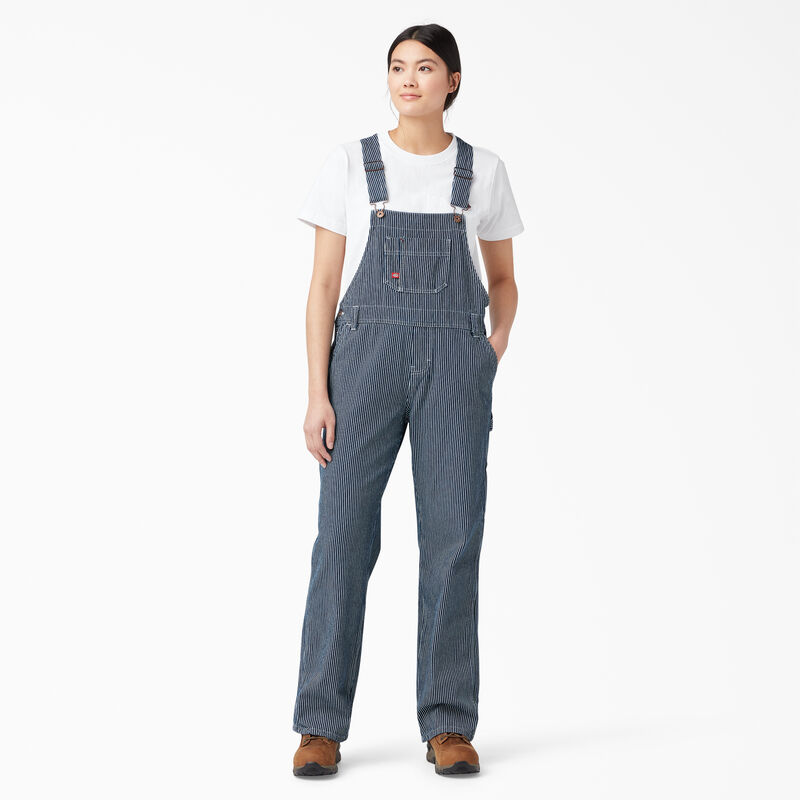 Dickies Relaxed Fit Bib Overalls Rinsed Hickory Stripe ID-yF0RdsJY