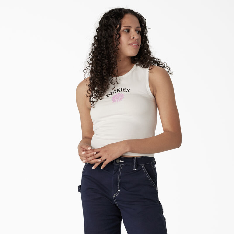 Dickies Graphic Cropped Tank Top White ID-yZOTf4CE