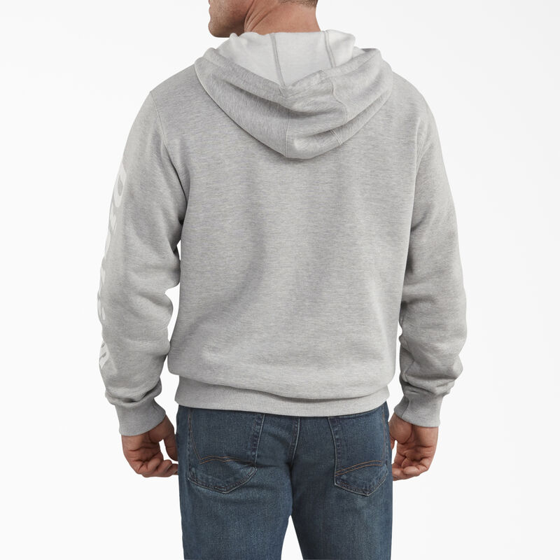 Dickies Logo Sleeve Fleece Hoodie Heather Gray ID-yZtZbgHQ