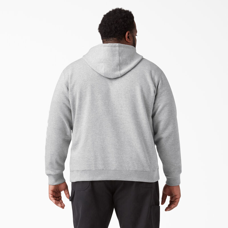 Dickies Logo Sleeve Fleece Hoodie Heather Gray ID-yZtZbgHQ