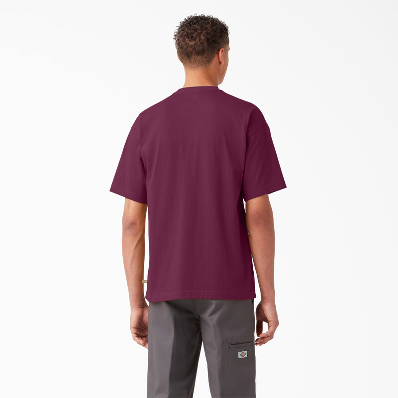 Dickies Chest Logo Pocket T-Shirt Grape Wine ID-ydxLCHZY