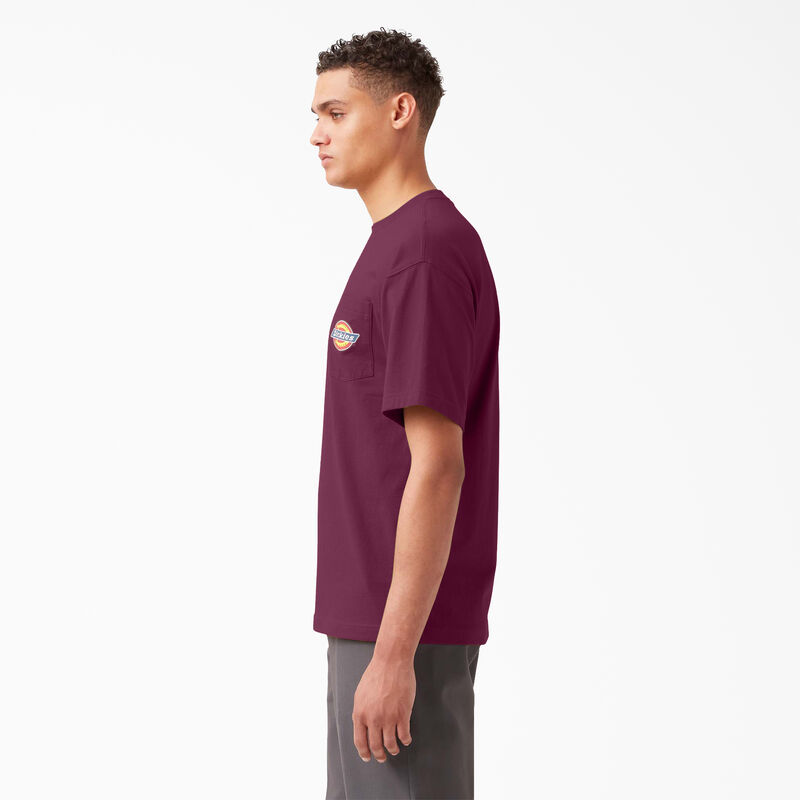 Dickies Chest Logo Pocket T-Shirt Grape Wine ID-ydxLCHZY