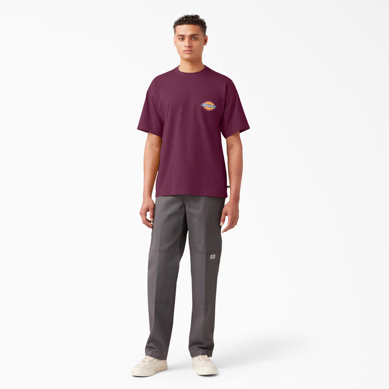 Dickies Chest Logo Pocket T-Shirt Grape Wine ID-ydxLCHZY