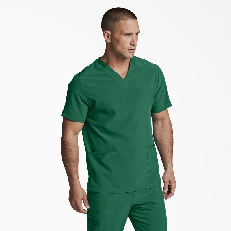 Dickies Unisex EDS Essentials V-Neck Scrub Top Hunter Green ID-ytrZqQAk