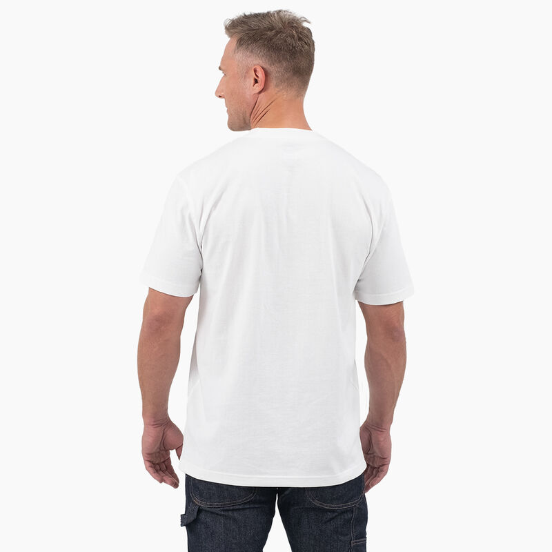 Dickies Short Sleeve Tri-Color Logo Graphic T-Shirt White ID-yuNwd6Pb