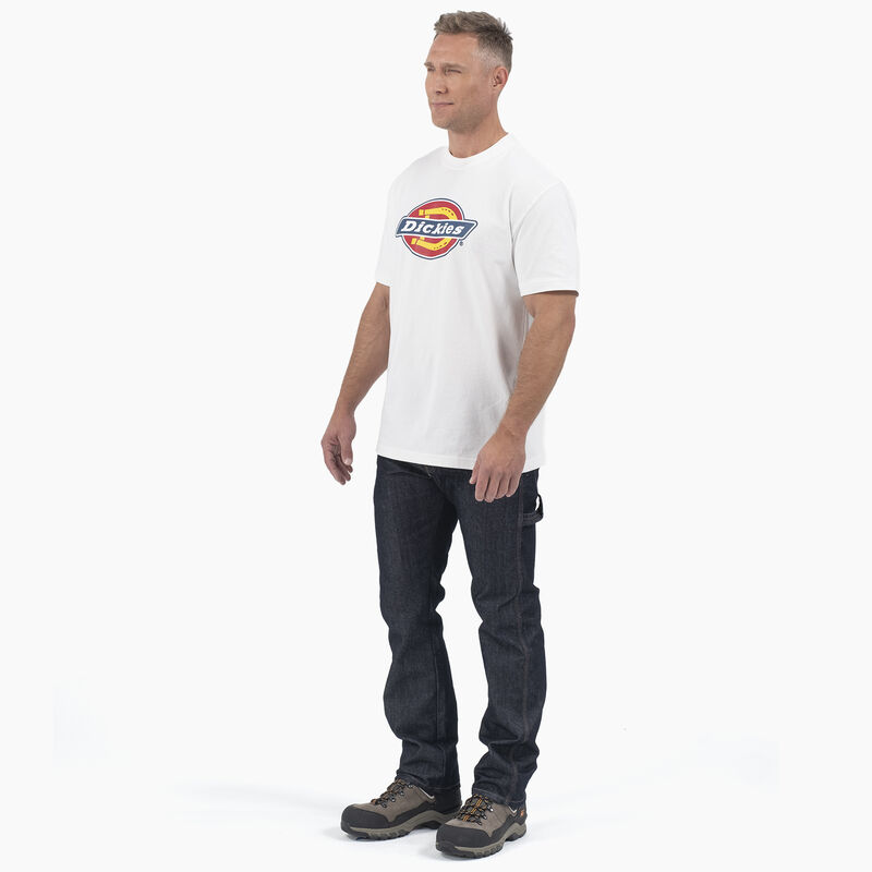 Dickies Short Sleeve Tri-Color Logo Graphic T-Shirt White ID-yuNwd6Pb