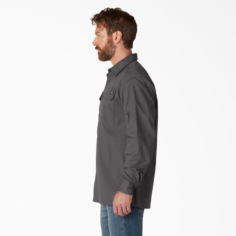 Dickies FLEX Ripstop Long Sleeve Shirt Rinsed Slate ID-z6YUcNRy