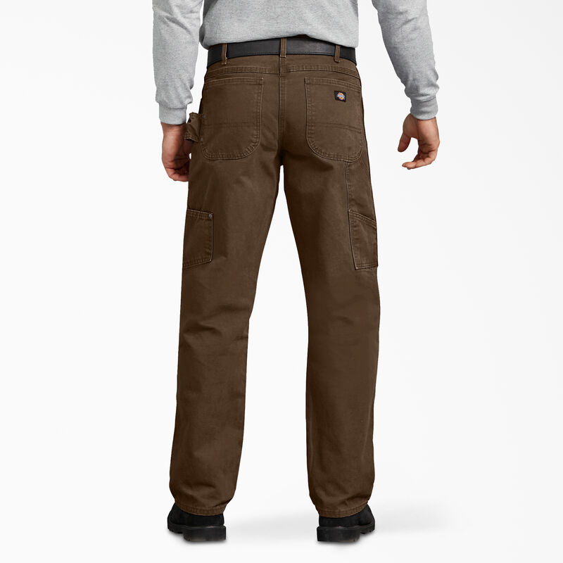 Dickies Relaxed Fit Sanded Duck Carpenter Pants Rinsed Timber Brown ID-z7J3cet2