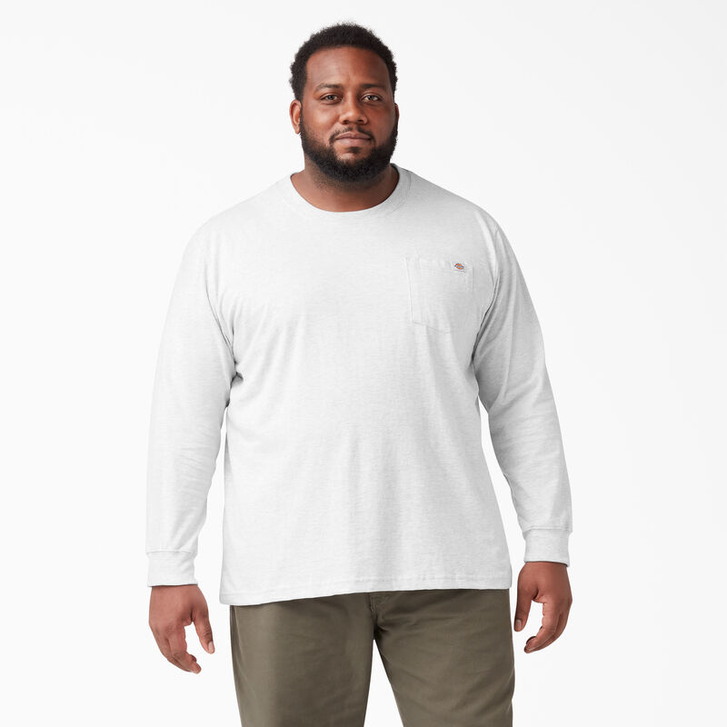 Dickies Heavyweight Long Sleeve Pocket T-Shirt Ash Gray ID-zE0KNlm4