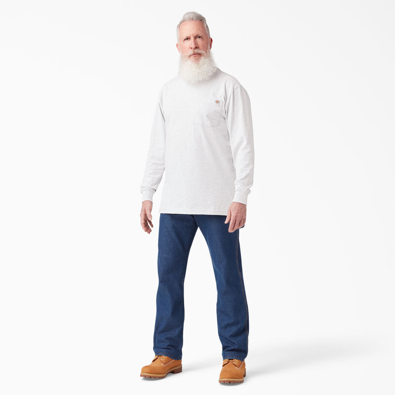 Dickies Heavyweight Long Sleeve Pocket T-Shirt Ash Gray ID-zE0KNlm4