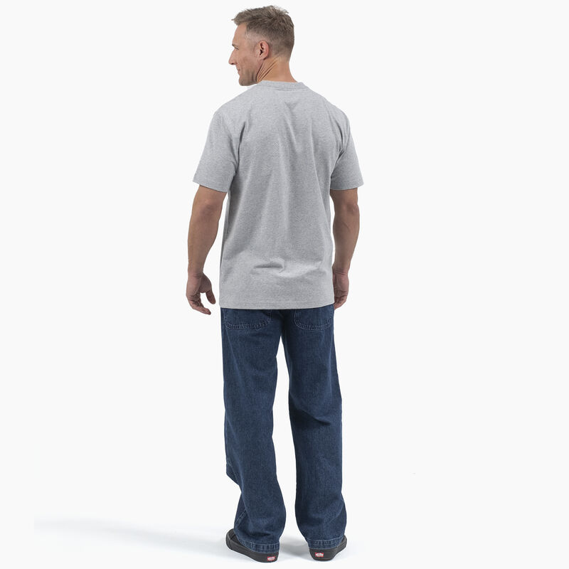 Dickies Short Sleeve Tri-Color Logo Graphic T-Shirt Heather Gray ID-zE5UqBGt