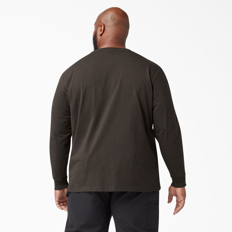 Dickies Heavyweight Long Sleeve Pocket T-Shirt Chocolate Brown ID-zI1U2SK0