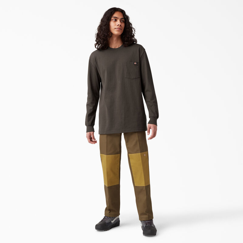 Dickies Heavyweight Long Sleeve Pocket T-Shirt Chocolate Brown ID-zI1U2SK0