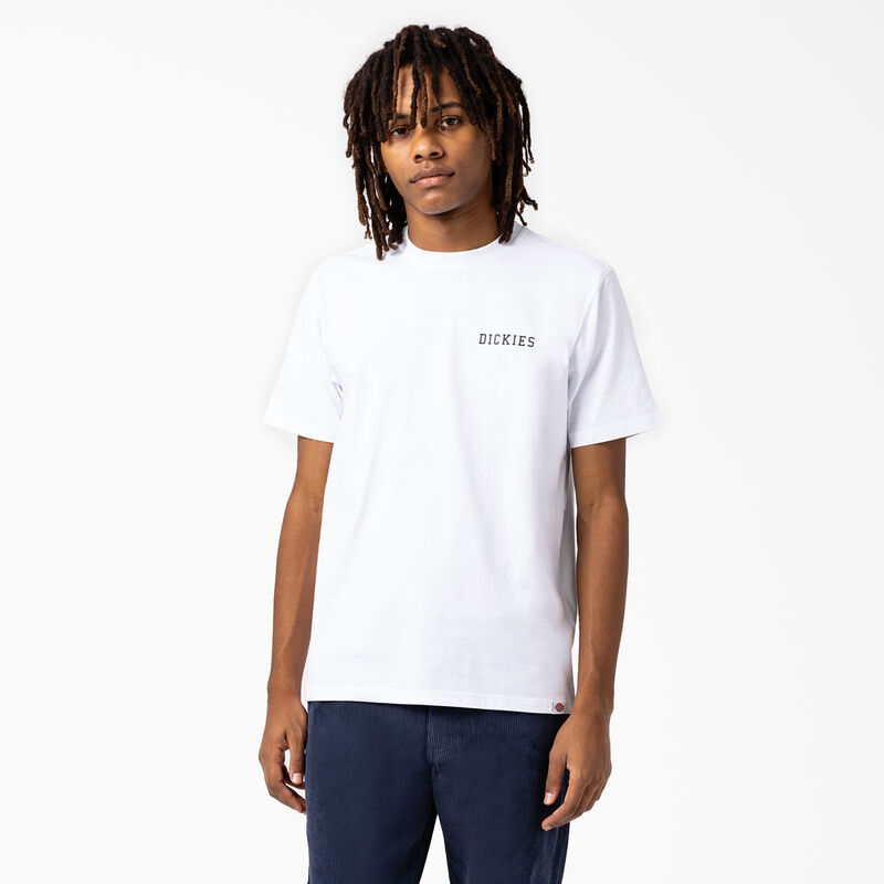 Dickies Cleveland Short Sleeve Graphic T-Shirt White ID-zI7NcDd1