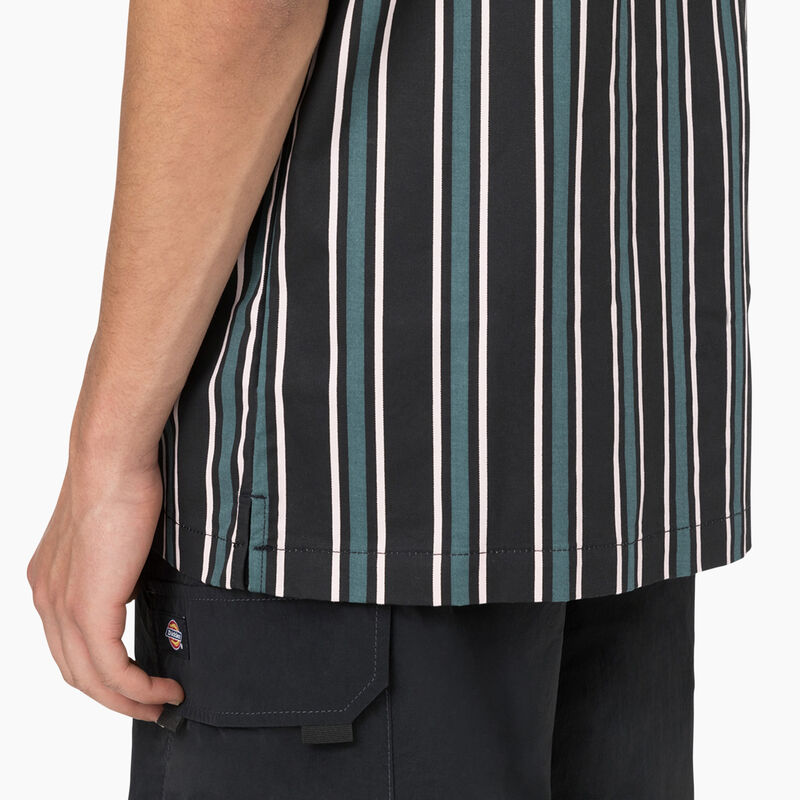 Dickies Skateboarding Cooling Relaxed Fit Shirt Lincoln Green/Black Stripe ID-zJKvnnjf